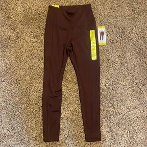 Maroon High-Rise Leggings